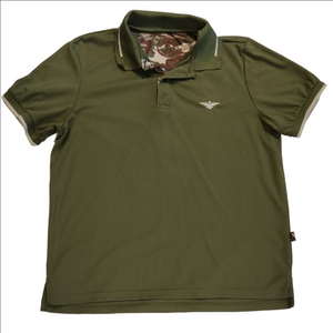Albert Morris Comfort Green & Camo Polo Shirt